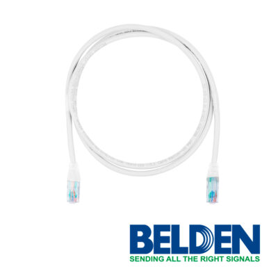 PATCHCORD UTP CAT6 BELDEN C601109004 FORRO PVC BLANCO CMR-RISER 4 PARES CALIBRE CONDUCTOR 24 AWG 100% COBRE USO INTERIOR PARTES RELACIONADAS:CONECTORES MODULARES CAT6 PATCH PANEL CAT6 LONGITUD 4 PIES 1.2 METROS