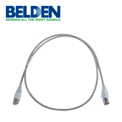 PATCH CORD UTP CAT6A BELDEN CAD1108003 FORRO PVC GRIS CMR-RISER 4 PARES CALIBRE CONDUCTOR 28 AWG DIÁMETRO REDUCIDO COBRE ESTAÑADO MULTIFILAR USO INTERIOR PARTES RELACIONADAS:CONECTORES MODULARES CAT6A PATCH PANEL CAT6A LONGITUD 3 PIES 90 CENTÍMETROS