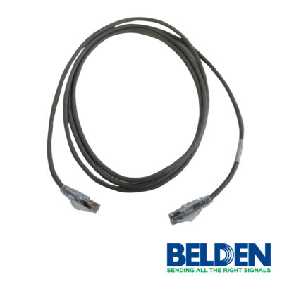 PATCH CORD UTP CAT6A BELDEN CAD1108007 FORRO PVC GRIS CMR-RISER 4 PARES CALIBRE CONDUCTOR 28 AWG DIÁMETRO REDUCIDO COBRE ESTAÑADO MULTIFILAR USO INTERIOR PARTES RELACIONADAS:CONECTORES MODULARES CAT6A PATCH PANEL CAT6A LONGITUD 7 PIES 2.1 METROS