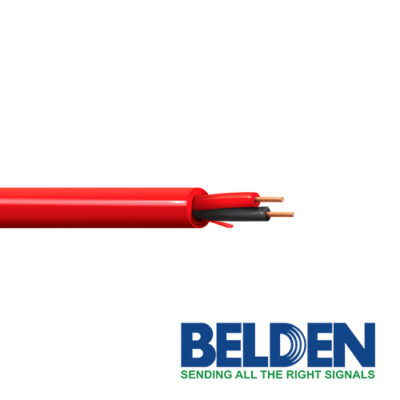 CABLE DE ALARMA CONTRA INCENDIO BELDEN 5120UL 0021000 FORRO PVC ROJO CMR RISER-FPLR 2C/14AWG 2 CONDUCTORES CALIBRE 14 AWG SOLIDO 100% COBRE USO INTERIOR ESPECIAL PARA APLICACIONES ALARMA DE INCENDIO, MONITORIZACIÓN / DETECCIÓN, CIRCUITOS: AUDIO, CONTROL, INICIACIÓN, NOTIFICACIÓN, BOBINA 1000 PIES 305 METROS