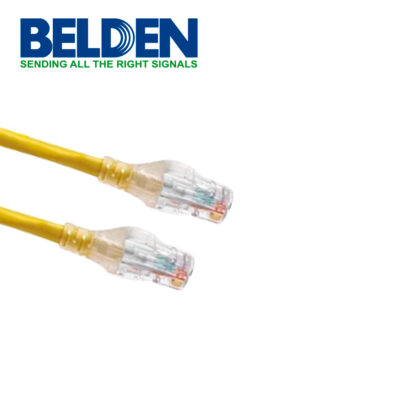 PATCHCORD UTP CAT6A BELDEN CA21104004 FORRO PVC AMARILLO CMR-RISER 4 PARES CALIBRE CONDUCTOR 24 AWG 100% COBRE USO INTERIOR ESQUEMA DE CABLEADO T568A/B-T568A/B PARTES RELACIONADAS:CONECTORES MODULARES CAT6A PATCH PANEL CAT6A LONGITUD 4 PIES 1.2 METROS