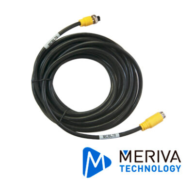 CABLE DIN DE AVIACION 4 PINES MERIVA TECHNOLOGY MCBL70 7M DE LARGO / COMPATIBLE PARA CÁMARAS HD SOLUCION MOVIL / USO EN INTERIORES / CONECTOR HEMBRA - MACHO / NEGRO