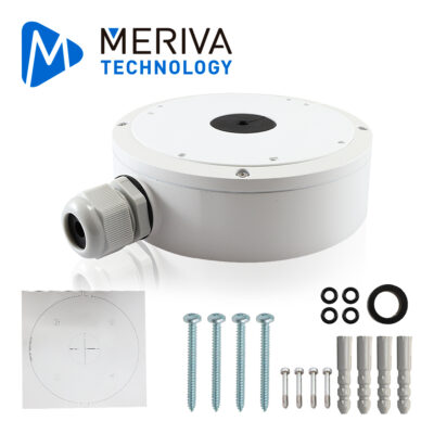 CAJA DE CONEXIONES - JUNCTION BOX MERIVA TECHNOLOGY MVA-JB0303 PARA CÁMARAS  MONTAJE EN PARED O EN TECHO. COMPATIBLE CON CÁMARAS MVD-E500ZA REVISAR LISTA DE MODELOS COMPATIBLES PARA CONFIRMAR LA COMPATIBILIDAD DE BASE CORRECTA - Image 2