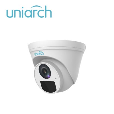 CAMARA IP TURRET UNIARCH IPC-T122-APF28-E / 2MP / LENTE FIJO 2.8 MM / ULTRA265 / 3-AXIS / DWDR / 2D/3D DNR / MICROFONO INTEGRADO / DIGITAL DEFOG / IR 30M / POE 12VCD / IP67