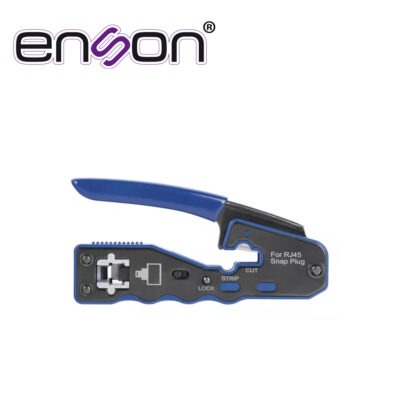 PINZA ENSON ENS-PASSTHR PARA CORTE Y FACIL TERMINADO DE PLUGS RJ45 PASS THROUGH ERGONOMICA