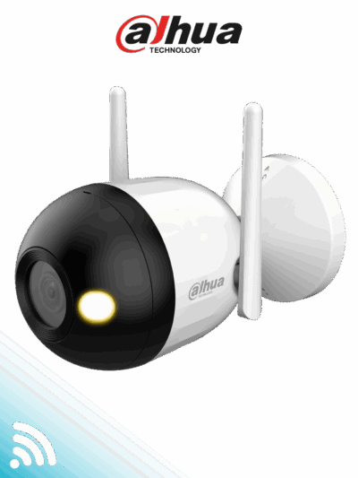 DAHUA F4CN-LED - Cámara IP Bullet Wifi de 4 Megapíxeles/ Full Color/ Microfono Integrado/ 30 Mts de Luz Visible/ Ranura para MicroSD/ IA con Detección de Humanos/ IP67/ #LoNuevo #WifiDahua #ANIVDICW