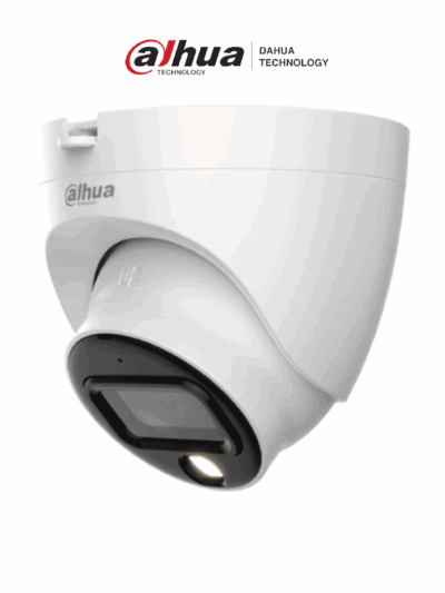 DAHUA DH-HAC-HDW1209TLQN-A-LED-0280B-S3 - Cámara Domo Full Color de 2 MP con lente de 2.8mm y ángulo de 103°. Micrófono integrado, iluminación de 20m, tecnología Starlight y DWDR. Resistente con IP67, ofrece instalación rápida y visión clara en baja luz.