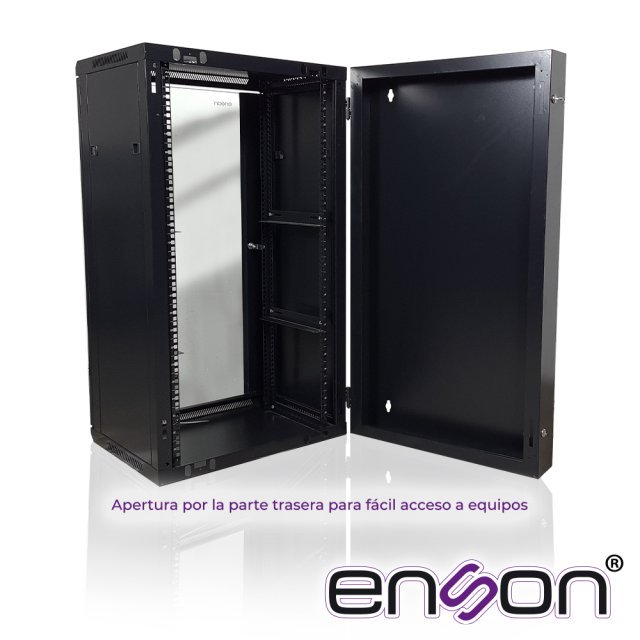 Enson ENS-RKGU22PRO | Gabinete Rack 22U Piso/Pared Cristal Templado Cerradura 550x600x1055 - Image 3