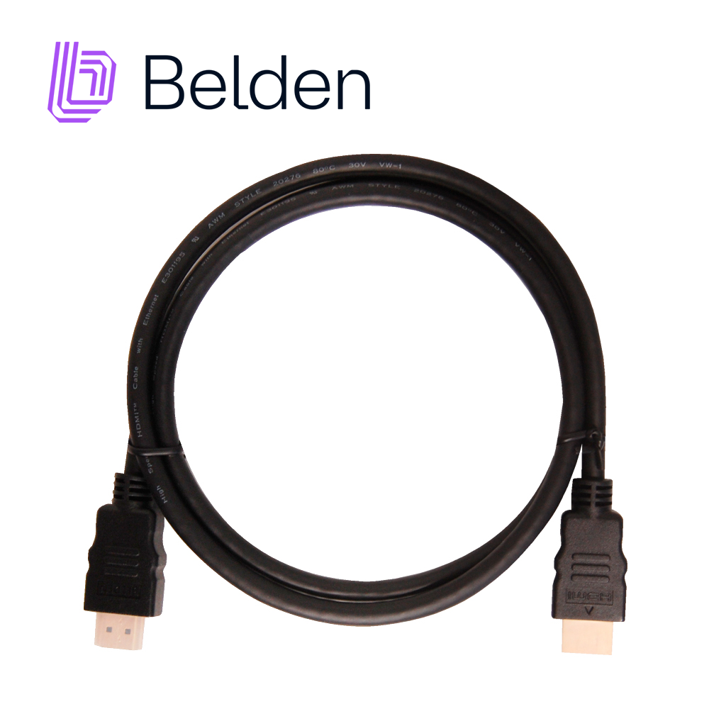 CABLE HDMI BELDEN HDE001MB / ALTA VELOCIDAD / NEGRO / 4K / 1 METRO