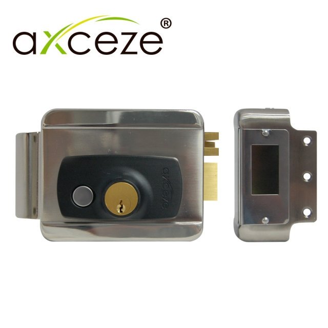 CERRADURA ELÉCTRICA DE SOBREPONER PARA PUERTAS DERECHAS AXCEZE AX-SLOCK PARA PUERTAS CON APERTURA INTERNA
