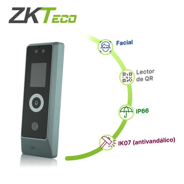 TERMINAL DE CONTROL DE ACCESO ZKTECO PROMA-QR VERIFICACION POR ROSTRO, QR, CAPACIDAD DE ROSTROS 30,000 TARJETAS 50,000 DE 125KHZ EVENTOS 500,000 TCP/IP CONSTRUIDO CON CARCAZA METALICA QUE RESISTE INSTALACION EN EXTERIOR COMPATIBLE CON SOFTWARE ZKBIO CVSECUIRTY Y ZKBIOACCESS IVS