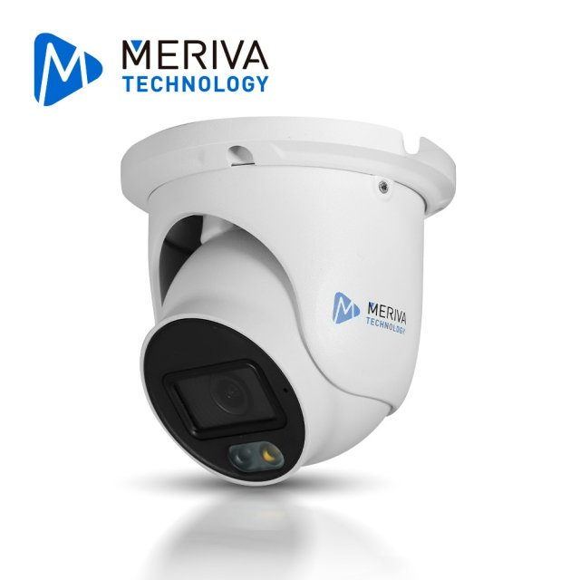 CAMARA IP TURRET MERIVA TECHNOLOGY MTD-202FS4D / 2MP / H.265+ / 2.8MM / ILUMINACION DUAL (20 - 30M IR / LUZ CALIDA) / IP67 / METALICA / 12 VCD / POE / SOPORTA MICRO SD HASTA 256 GB (NO INCLUIDA) / ENTRADA DE AUDIO / MICROFONO INTEGRADO / MIA 2.0 / ONVIF / ANALITICA CRUCE DE LINEA E INTRUSION AL AREA