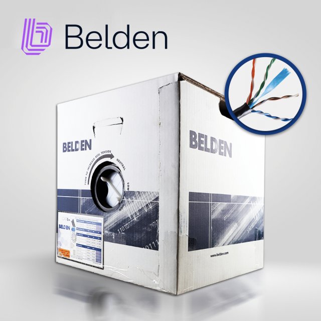 CABLE UTP CAT6 INTERIOR NEGRO 2412 010A1000 BELDEN