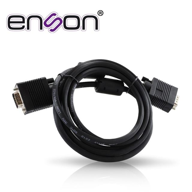 CABLE DE VIDEO VGA ENSON ENS-VGACB2 1.8MT MACHO-MACHO RECOMENDADO PARA SISTEMAS DE VIDEO VIGILANCIA