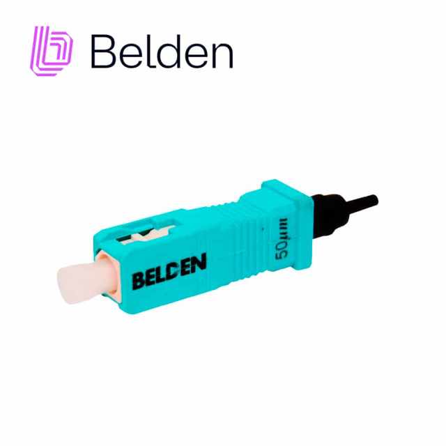 Conector de fibra óptica Belden AX105207-S1 SC Multimodo OM3 serie Brilliance