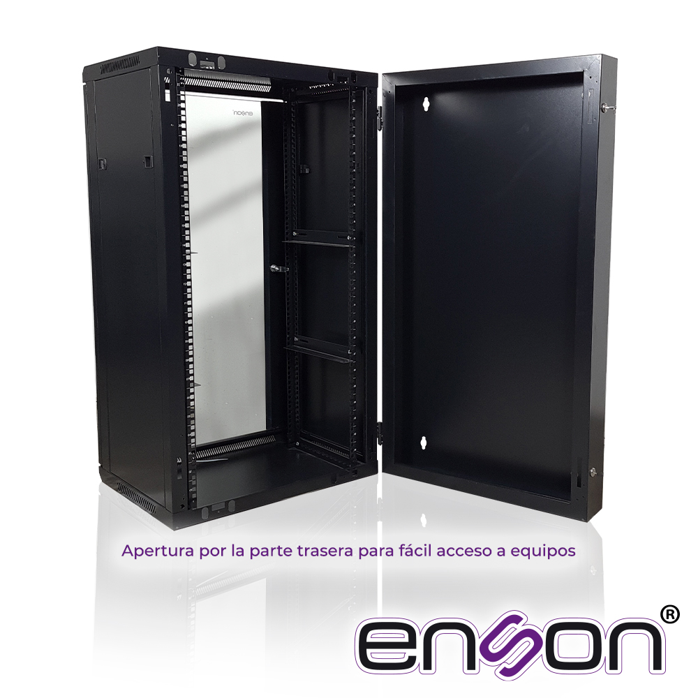 Enson ENS-RKGU22PRO | Gabinete Rack 22U Piso/Pared Cristal Templado Cerradura 550x600x1055 - Image 3