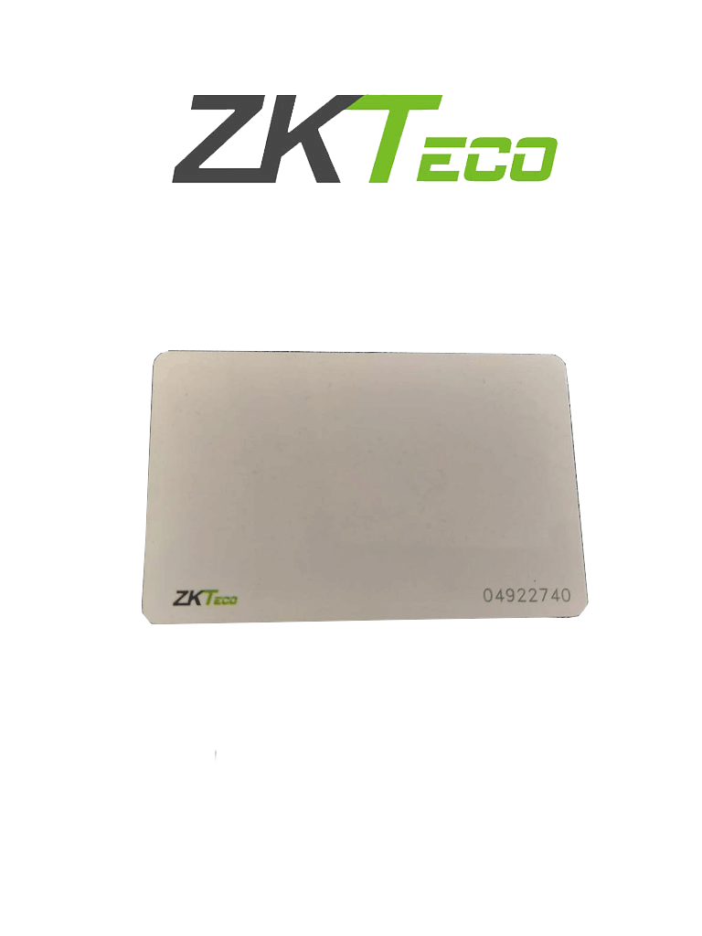Tarjeta TAG de PVC UHF1T9 ZKTECO para control de acceso vehicular y de personal