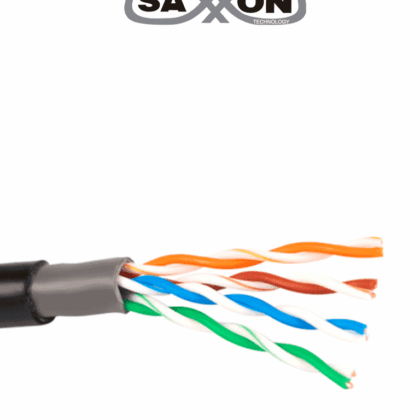 Bobina de Cable UTP CCA CAT 5E EXTERIOR OUTP5ECCAEXT SAXXON