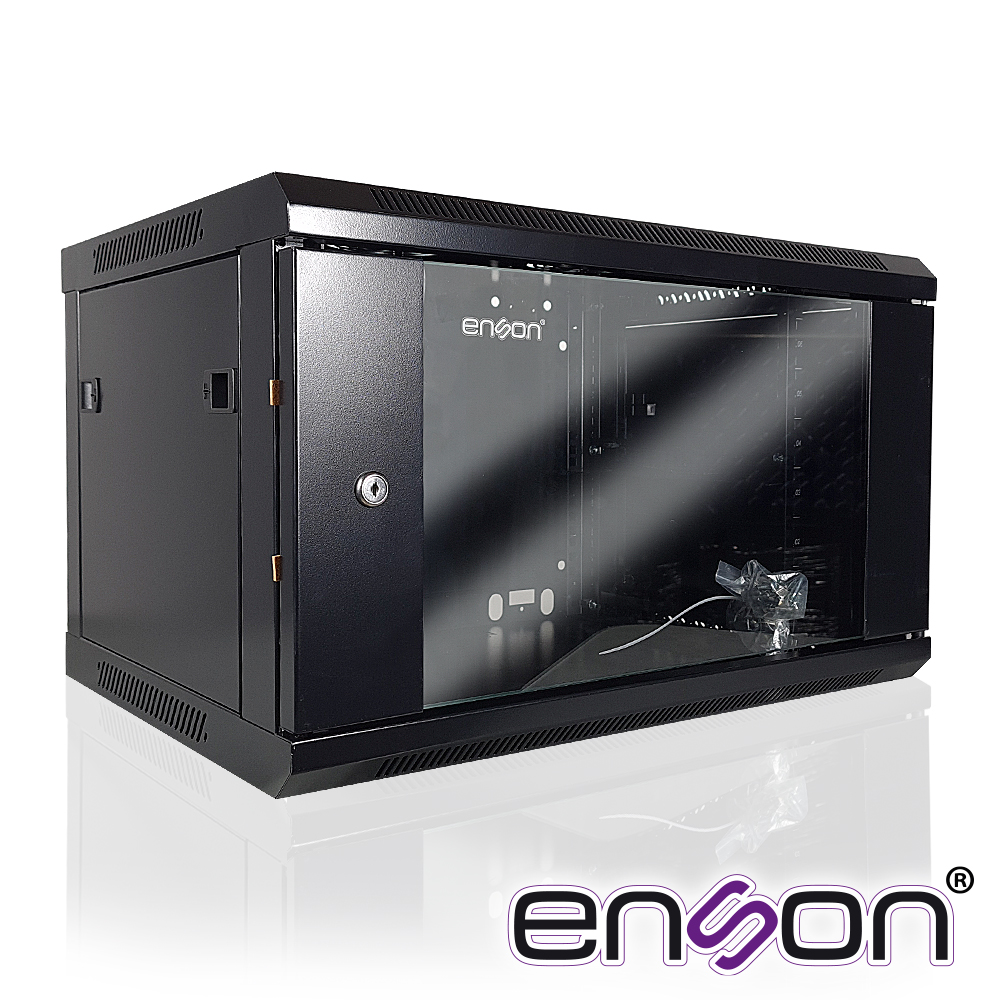 Gabinete de pared para equipos de red 6U ENS-RKGB6UD Enson