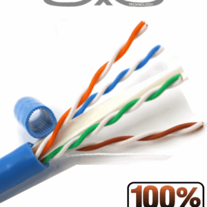 SAXXON OUTPCAT6AAZO - Bobina de Cable UTP Cat6A 100% Cobre/ 305 Metros/ Uso Interior/ Color Azul/ Categoría 6A/ 4 Pares/ Soporta Estandares: YD / T1019-2001, ISO / IEC 11801, ANSI / TIA / EIA-568/ Ideal para Cableado de Redes/