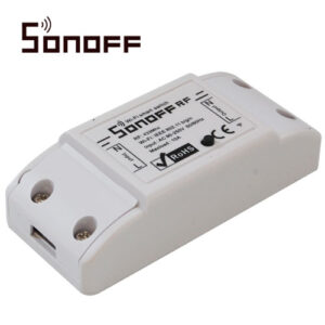 INTERRUPTOR ON/OFF SONOFF RF SMART INALAMBRICO WIFI PARA SOLUCION DE SMART HOME CON TEMPORIZADOR PARA IOS Y ANDROID COMPATIBLE CON ALEXA/GOOGLE HOME/NEST/IFTTT 1CH WIFI 2.4GHZ HASTA 10AMP SOPORTA CONTROL REMOTO PARA INTERIOR DE 433MHZ (MODELO REMOTE433 NO INCLUIDO)