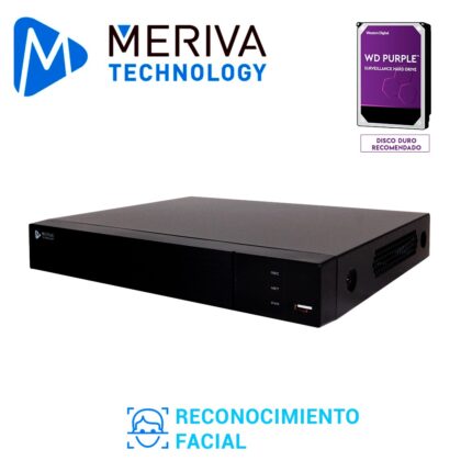NVR FACE RECOGNITION/VIDEO INTELLIGENT/H.265 8CH POE 8MP 2DD/HDMI 4K + VGA/ONVIF/ MERIVA TECHNOLOGY MAIN-0808/P2P CLOUD N9000