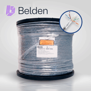 CABLE UTP CAT6A BELDEN 10GXS12 0081000 / INTERIOR / GRIS / 625MHZ / 4 PARES / 23 AWG / FORRO PVC / CMR / BOBINA / 1,000 PIES 305 METROS