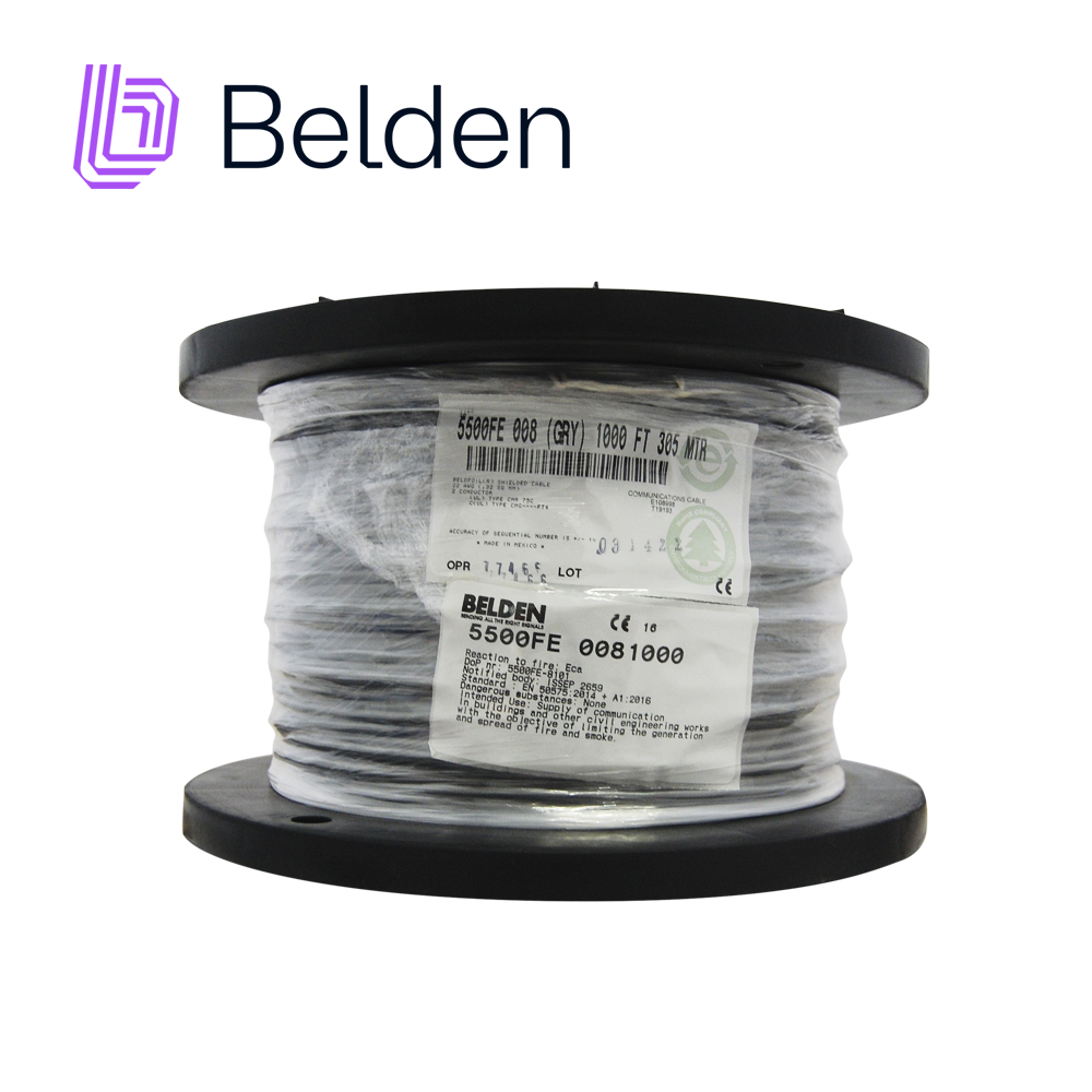 CABLE DE SEGURIDAD Y SONIDO 305MTS 5500FE 0081000 BELDEN