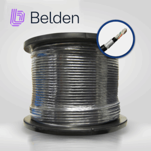 CABLE OSP UTP CAT6A BELDEN OSP6AU 0101000 / EXTERIOR / NEGRO / 500MHZ / 4 PARES / 23 AWG / FORRO POLIETILENO / BOBINA / 1,000 PIES 305 METROS