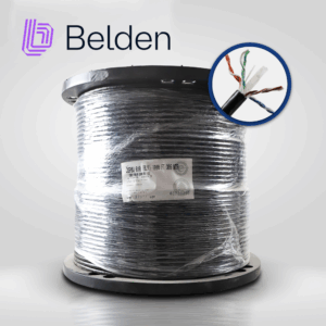 CABLE OSP UTP CAT6 BELDEN OSP6U 0101000 / EXTERIOR / NEGRO / 350MHZ / 4 PARES / 24 AWG / FORRO POLIETILENO / BOBINA / 1,000 PIES 305 METROS
