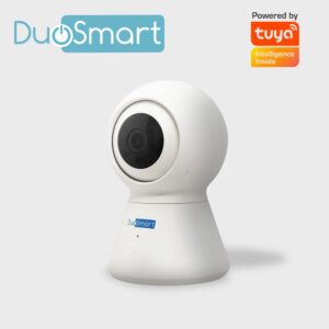 CAMARA INTELIGENTE CON MOVIMIENTO PT WIFI 2.4 GHZ DUOSMART E20 PARA INTERIOR FULL HD 1080P COMPATIBLE CON APP DUOSMART SOPORTA MICROSD DE HASTA 128 GB (NO INCLUIDA) CON AUDIO BIDIRECCIONAL