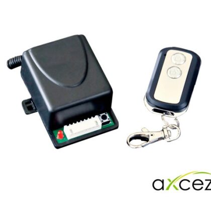 RECEPTOR INALAMBRICO CON CONTROL REMOTO AXCEZE AX-REC12 433.92MHZ CON SALIDA DE SIRENA PARA AVISOS DE APERTURA Y CIERRE SOPORTA HASTA 29 CONTROLES