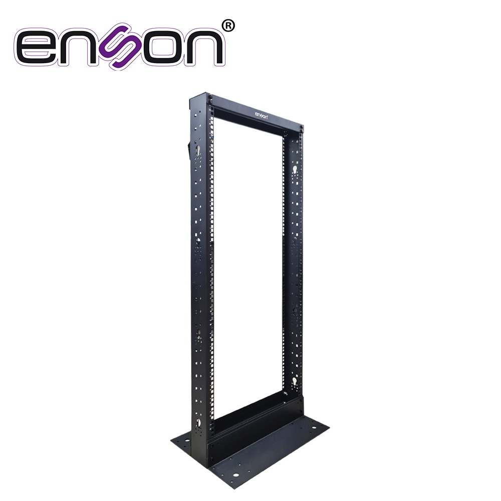 RACK VERTICAL ENSON ENS-RACK248 DE 25UR DOS POSTES EMPOTRABLE IDEAL PARA MONTAJE DE EQUIPOS DE RED Y CABLEADO ESTRUCTURADO, COMPATIBLE CON TODOS LOS ACCESORIOS DE RACKS Y GABINETES ENSON