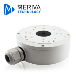 CAJA DE CONEXIONES  REDONDA MERIVA TECHNOLOGY MVA-JB0302 / MONTAJE EN PARED O TECHO / COMPATIBLE CON CAMARAS CON PREFIJO MBASHD / MSC TIPO DOMO O EYEBALL / MFD / MTD TIPO DOMO O EYEBALL EN IP CON LENTE FIJO / MOB TIPO BULLET CON LENTE MOTORIZADO / MAFR-200 / MAPR-200