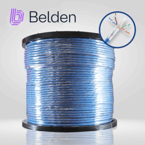 BELDEN 10GXW12 0061000 – Cable UTP CAT6A Azul 23 AWG CMR 500 MHz Certificable 305 m (Bobina)