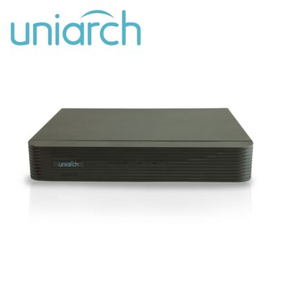 DVR PENTAHIBRIDO UNIARCH XVR-116G3 / 16 CANALES ANALOGICOS (HASTA 5MP LITE A 12 FPS) /  AHD / TVI / CVI / 8 CANALES IP (HASTA 8 MP) / CAPACIDAD DE 1 DISCO DURO DE 8 TB/ AUDIO ENTRADA/SALIDA / SALIDA VGA/HDMI SIMULTANEA / P2P (EZCLOUD) / ONVIF / RTSP / CARCASA METALICA