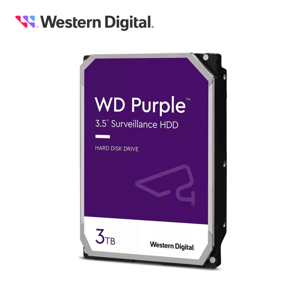 DISCO DURO DD 3TB SATA WD PURPLE WD33PURZ 24/7 OPTIMIZADO PARA VIDEOVIGILANCIA SATA III 6GB/S COMPATIBLE CON DVR Y NVR DE CUALQUIER MARCA