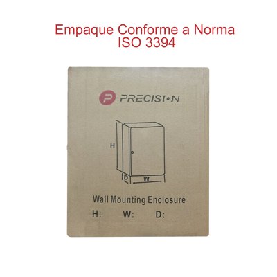 Gabinete de Acero IP66 Uso en Intemperie (250 x 300 x 150 mm) con Placa Trasera Interior Metálica y Compuerta Inferior Atornillable (Incluye Chapa y Llave T). - Image 6