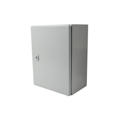 Gabinete de Acero IP66 Uso en Intemperie (300 x 400 x 200 mm) con Placa Trasera Interior de Metal y Compuerta Inferior Atornillable (Incluye Chapa y Llave T). - Image 2