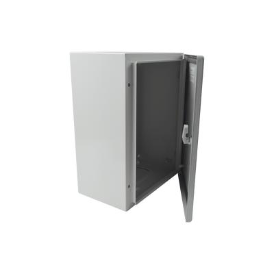 Gabinete de Acero IP66 Uso en Intemperie (300 x 400 x 200 mm) con Placa Trasera Interior de Metal y Compuerta Inferior Atornillable (Incluye Chapa y Llave T). - Image 4
