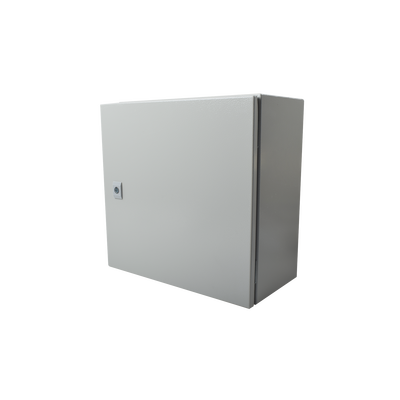 Gabinete de Acero IP66 Uso en Intemperie (400 x 400 x 200 mm) con Placa Trasera Interior de Metal y Compuerta Inferior Atornillable (Incluye Chapa y Llave T). - Image 3
