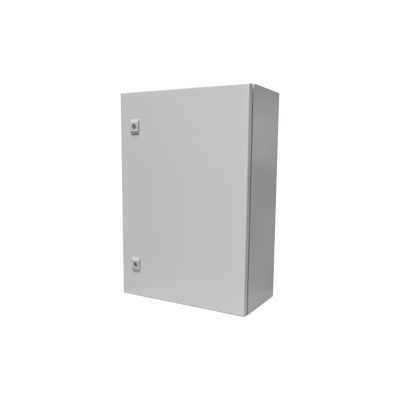 Gabinete de Acero IP66 Uso en Intemperie (500 x 700 x 250 mm) con Placa Trasera Interior Metálica y Compuerta Inferior Atornillable (Incluye Chapa y Llave T). - Image 4