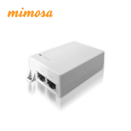 INYECTOR POE GIGABIT MIMOSA 24V 12W PARA RADIOS C5C-EF, C5X-IP67 Y A5X-EF (NO INCLUYE CABLE DE CORRIENTE)