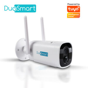 CAMARA INTELIGENTE 100 POR CIENTO INALAMBRICA DUOSMART E41 WIFI 2.4 GHZ 3MP COMPATIBLE CON APP DUOSMART CON BATERIA RECARGABLE INTEGRADA DE LARGA DURACIÓN CON AUDIO BIDIRECCIONAL GRABACION POR DETECCION DE MOVIMIENTO EN MICROSD DE HASTA 128GB (NO INCLUIDA)