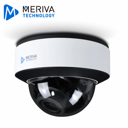 CAMARA IP DOMO MERIVA TECHNOLOGY MVD-EB600ZA / 6MP / H.265+ / LENTE MOTORIZADO 2.8 - 12MM / 30 - 50M IR / IP67 / IK10 / METALICA / 12 VCD / POE / SOPORTA MICRO SD HASTA 256 GB (NO INCLUIDA) / 1 ENTRADA + 1 SALIDA DE AUDIO / 1 ENTRADA + 1 SALIDA DE ALARMA / SALIDA BNC / MICROFONO INTEGRADO / MIA 2.0 / ONVIF / RECONOCIMIENTO FACIAL CON NVR SERIE MAIN