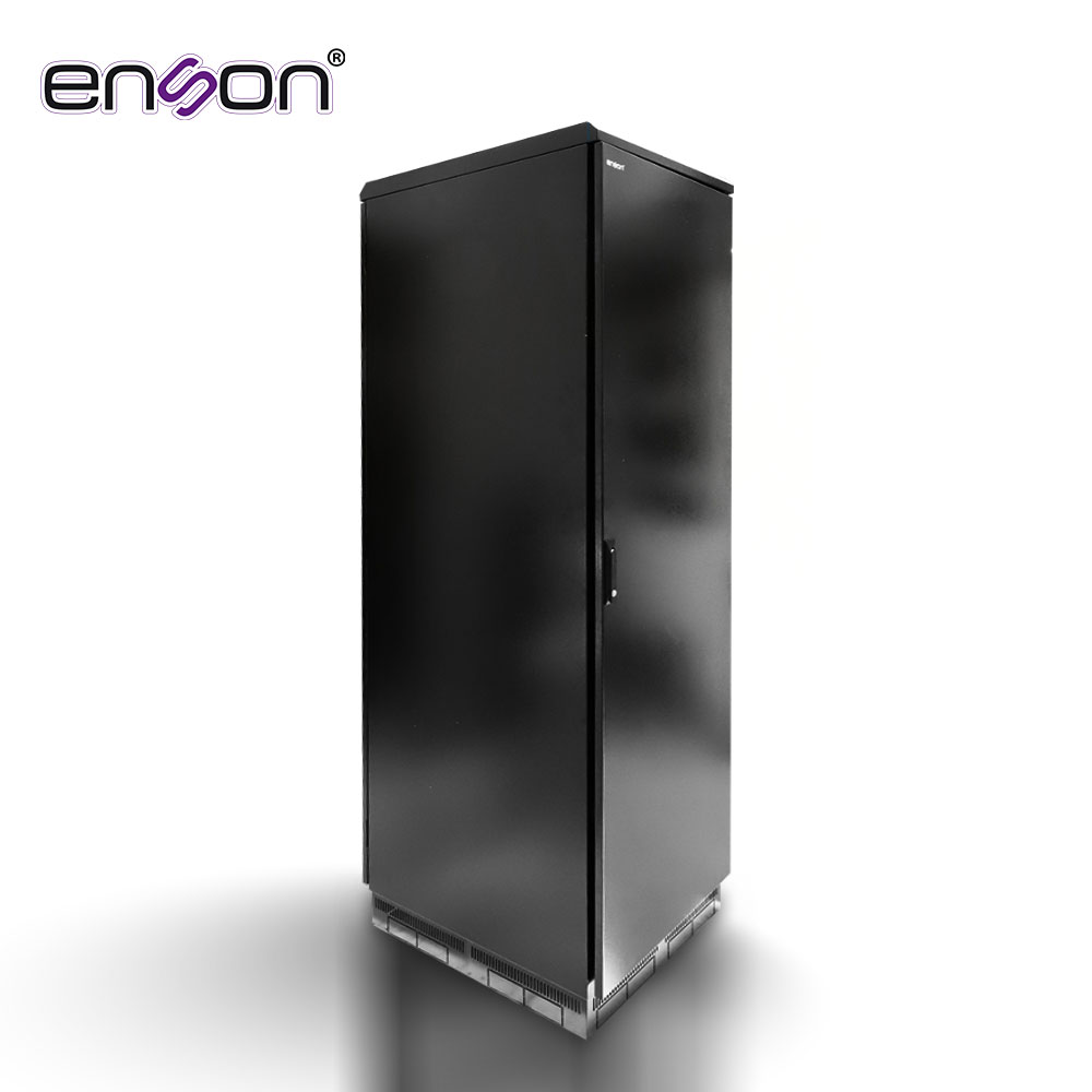 GABINETE EXTERIOR 42UR ENSON ENS-RKGB042U8 600X800 FABRICADO EN ACERO CON TIRA SELLADA EN PUERTA DELANTERA Y TRASERA