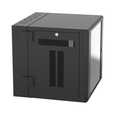 Gabinete PanZone de Montaje en Pared, de 19in, Puerta con Ventana de Seguridad, 12 UR, 635mm de Profundidad, Color Negro - Image 2