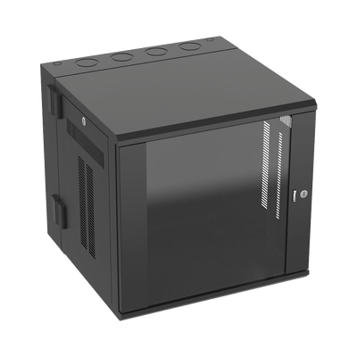 Gabinete PanZone de Montaje en Pared, de 19in, Puerta con Ventana de Seguridad, 12 UR, 635mm de Profundidad, Color Negro - Image 4