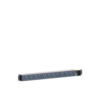 PDU Básico para Distribución de Energía, Enchufe de Entrada NEMA 5-20P, Con 12 Contactos NEMA 5-20R, Instalación Horizontal de 19in, 1UR, 20 Amp, 120 Vca - Image 3