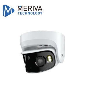 CAMARA IP PANORAMICA 180 GRADOS MERIVA TECHNOLOGY MPC-204 / 8 MP / H.265S / 2 LENTES 3.5MM / 20M IR /  IP67 / IK10 / METALICA / 12 VCD / POE / SOPORTA MICRO SD HASTA 256 GB (NO INCLUIDA) / 1 ENTRADA + 1 SALIDA DE AUDIO / 1 ENTRADA + 1 SALIDA DE ALARMA / MICROFONO OMNIDIRECCIONAL / SPEAKER INTEGRADO / MIA 2.0 / ONVIF